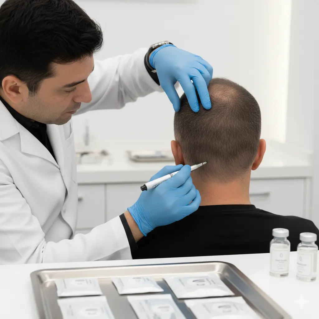 Saç ekimi için donör alan değerlendirmesi – Ossi Hair Clinic İzmir
