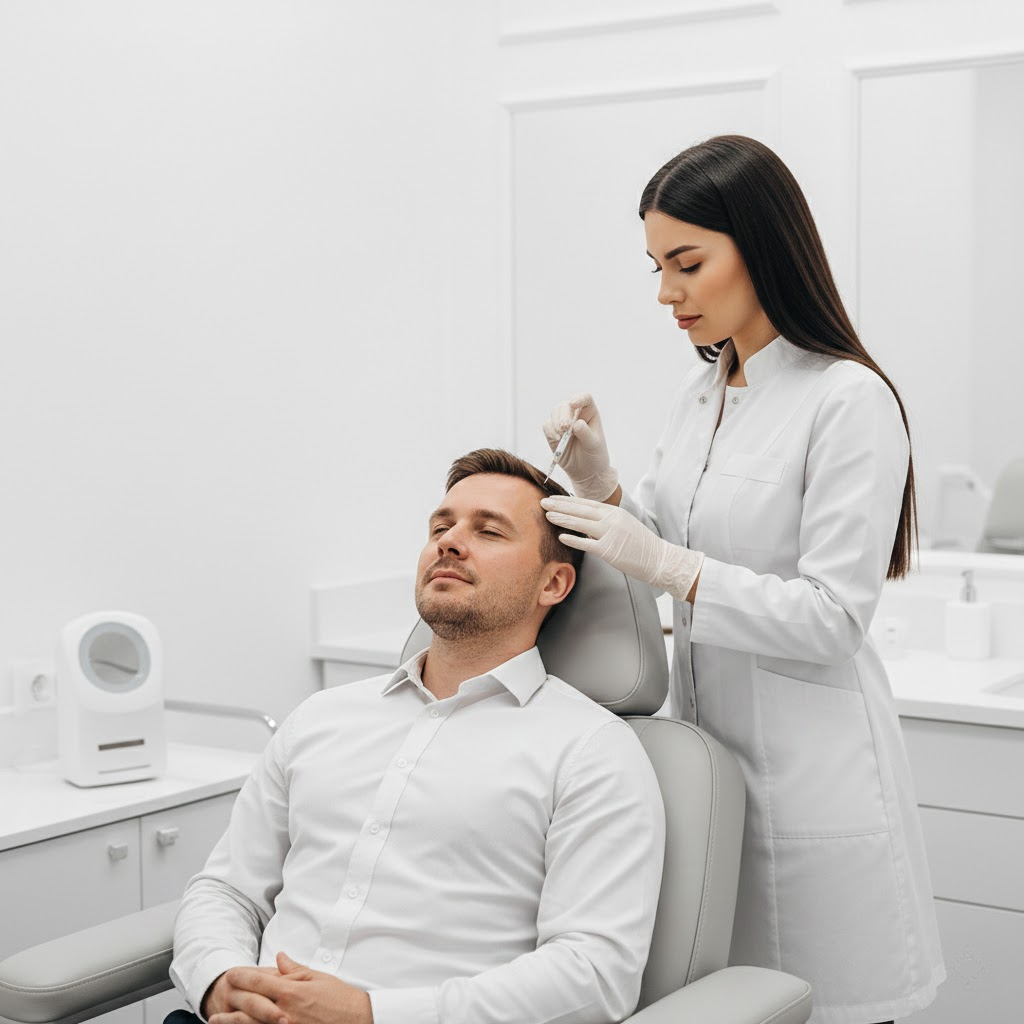 Saç mezoterapisi uygulaması – Ossi Hair Clinic